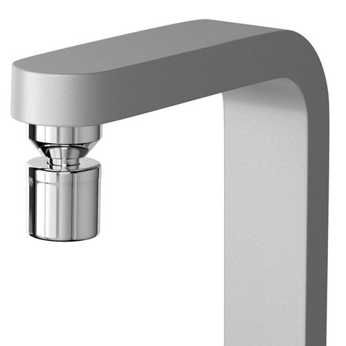 Torneira Elétrica Hydra Slim 4t de Bancada Prata Fosco