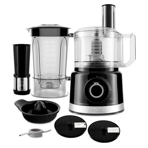 Multiprocessador de Alimentos Philco PMP1500P 5 em 1 Turbo Preto