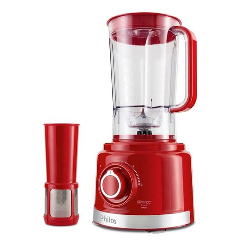 Multiprocessador de Alimentos Philco PMP1500V 5 em 1 Turbo Vermelho