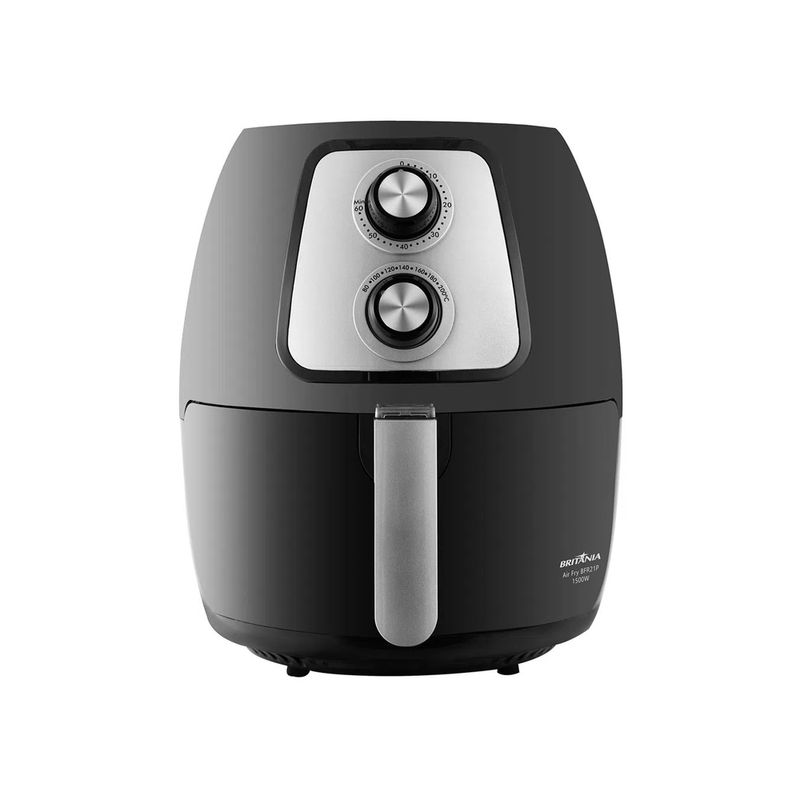 Fritadeira Elétrica Britânia Air Fryer Flow 4L BFR21P Preta - Lumienergy