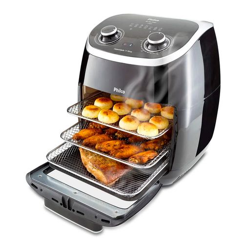 Fritadeira Elétrica Philco Air Fryer Oven 11L PFR2000P Preta
