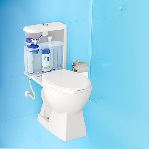 Mecanismo de Saída para Caixas Acopladas Simplificado Dual Flush Censi