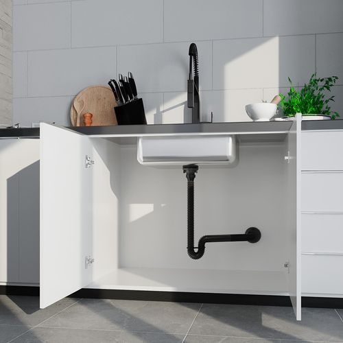 Sifão Sanfonado Extensível Censi 1,5m Preto