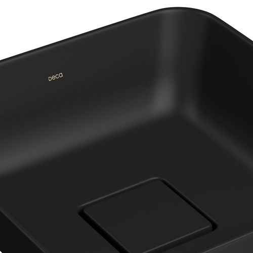 Cuba de Sobrepor Deca Slim 30x30 L.21030.94 Quadrada Ébano Fosco