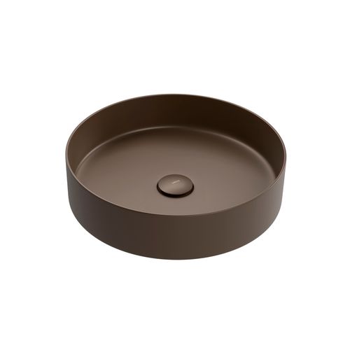 Cuba de Apoio Deca 37x37 LI.12037.CT.MT.VAL Redonda Corten Matte Aço Inox