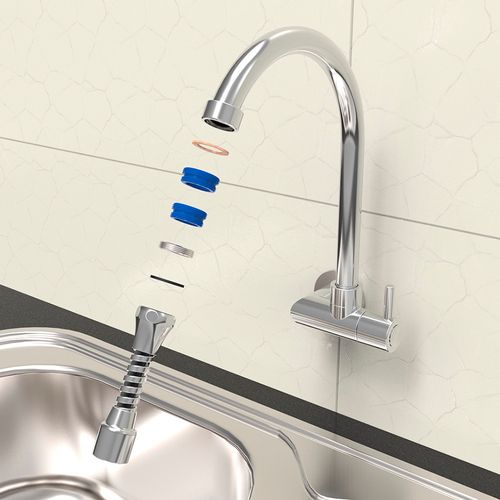 Extensor Plástico para Torneira com Arejador 9cm Blukit Cromado