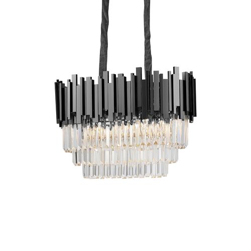 Lustre Pendente Blumenau Midas Retangular 60 E14 Bivolt