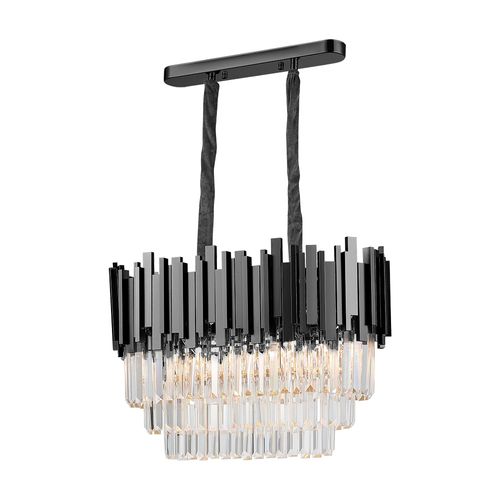 Lustre Pendente Blumenau Midas Retangular 60 E14 Bivolt