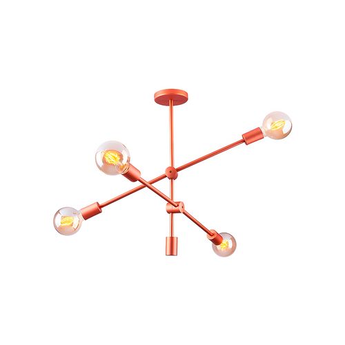 Lustre Pendente Startec Circuit Cobre 4 E27 Bivolt
