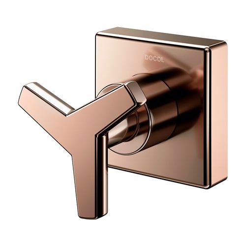 Acabamento para Registro Docol City 877530 para Base Deca 1/2", 3/4" e 1" Cobre Polido