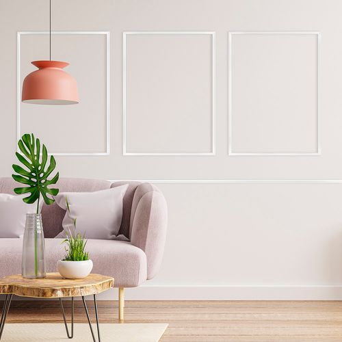 Kit Boiserie Rodameio de EVA Autocolante RM610 2,3cm 60x90 Branco