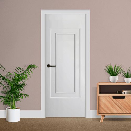 Kit Boiserie de EVA Autocolante para Porta RM610 3,8cm 60x140 e 40x120 Branco