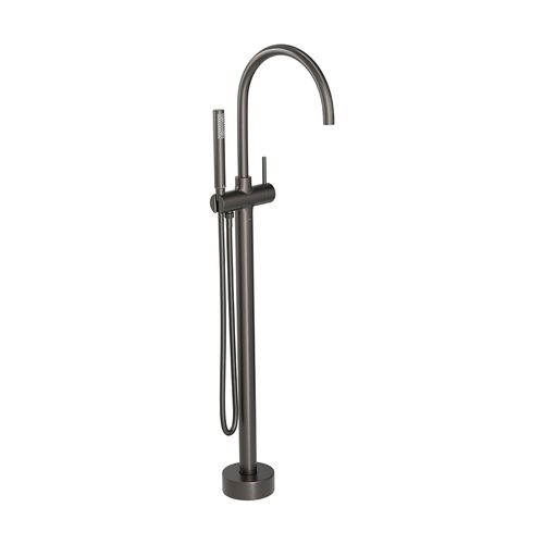 Misturador Monocomando de Piso para Banheira Deca You 1871.GF104.MT Redondo Desviador Dark Antracite