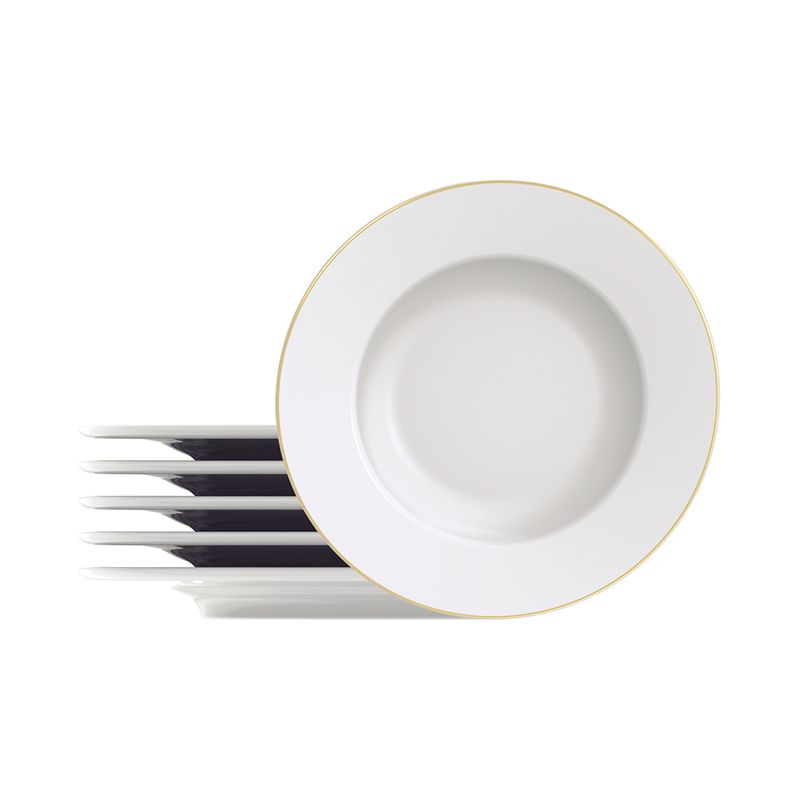 jogo-de-pratos-de-sobremesa-tramontina-elisa-6-pecas-21cm-em-porcelana-com-filete-de-ouro-1