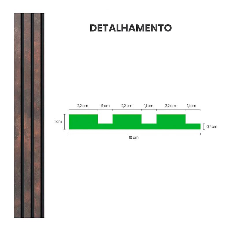 Painel Ripado de EVA Autocolante | RT601