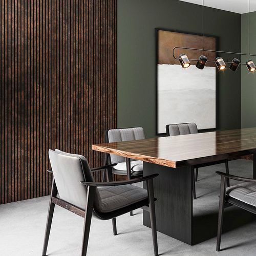Painel Ripado Laminado de EVA Autocolante RPDOL 10cm Linha Urban Corten