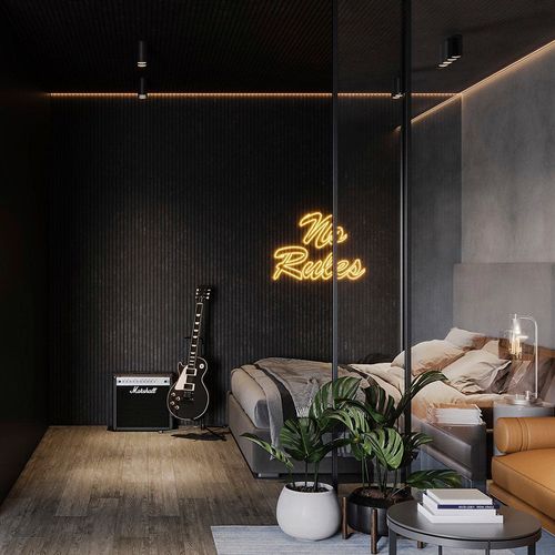 Painel Ripado Laminado de EVA Autocolante RPDOL 10cm Linha Urban Black