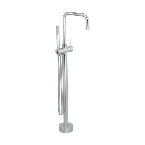 Misturador Monocomando de Piso para Banheira Deca You 1871.C105 Quadrado com Desviador Cromado