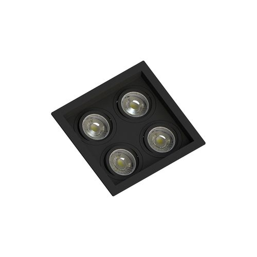Spot de Embutir Recuado Save Energy para 4 Lâmpadas MR16 GU10 Bivolt