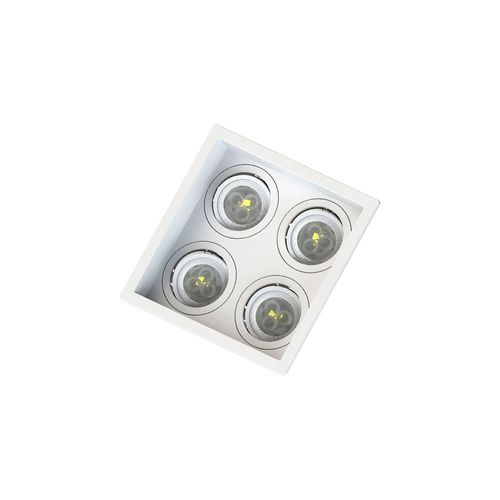 Spot de Embutir Recuado Save Energy para 4 Lâmpadas MR11 GU10 Bivolt