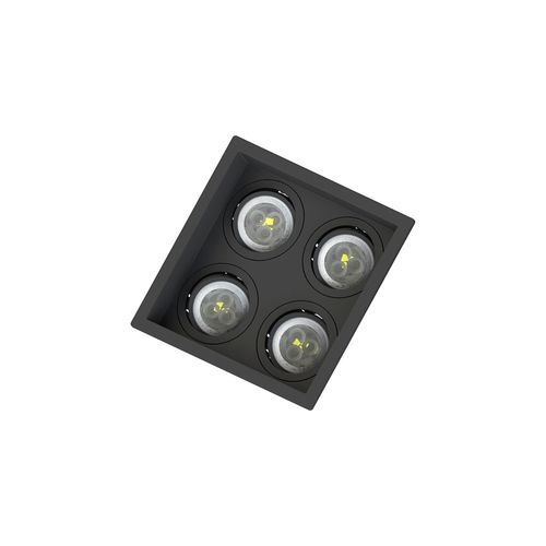 Spot de Embutir Recuado Save Energy para 4 Lâmpadas MR11 GU10 Bivolt