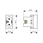 modulo-tomada-para-uso-especifico-fame-habitat-2p-t-20a-vermelho-2