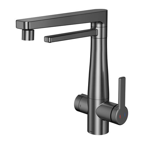 Torneira Misturador Monocomando Nova Docol Vitalis 1579670 com Filtro Bancada Grafite Escovado