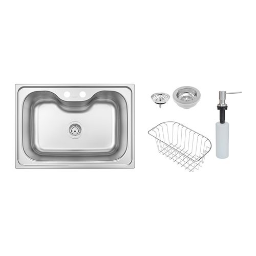 Cuba Tramontina Morgana 60 FX Undermount 69x49 93806592 Aço Inox Acetinado com Acessórios