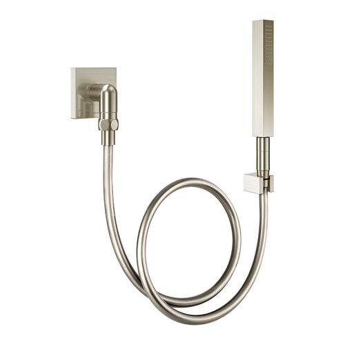 Ducha Manual com Joelho 90° Docol Square 1834744 Níquel Escovado