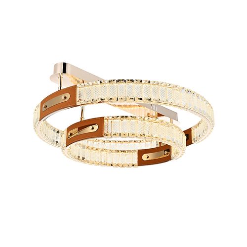 Plafon Nordecor Gulty 2902 Led Bivolt Ouro Brilho