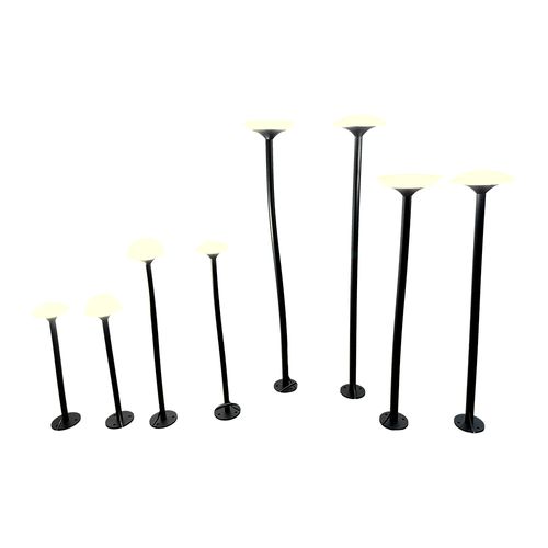 Luminária de Jardim Nordecor Pilze 6613 Led Bivolt Preto 3000K Luz Amarela