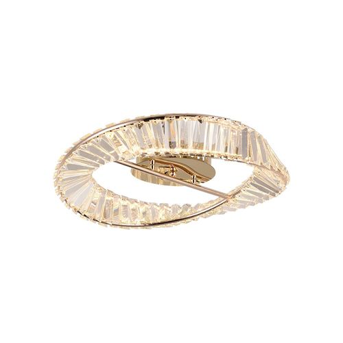 Plafon Nordecor Lezie 2739 Led Bivolt Ouro Brilho