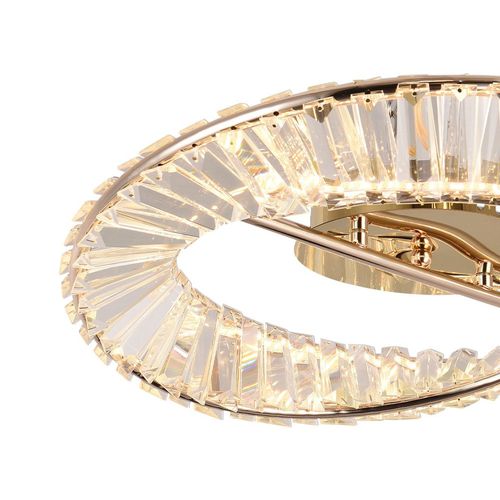 Plafon Nordecor Lezie 2739 Led Bivolt Ouro Brilho
