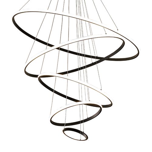 Lustre Pendente Nitrolux LP-405P Preto Led Bivolt