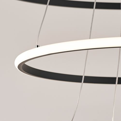Lustre Pendente Nitrolux LP-405P Preto Led Bivolt