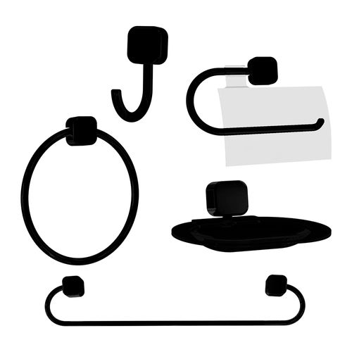 Kit de Acessórios Plásticos Astra JKSQK Samba Preto