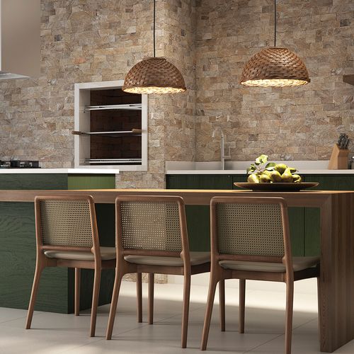 Lustre Pendente Blumenau Bali Cesto Vime E27 Bivolt