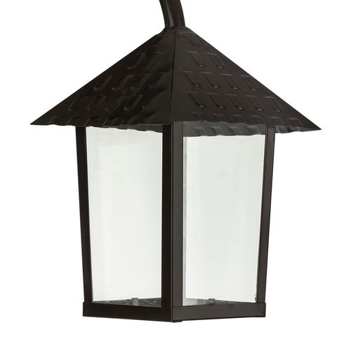 Arandela Blumenau Colonial Quadrada Vidro Liso E27 Bivolt