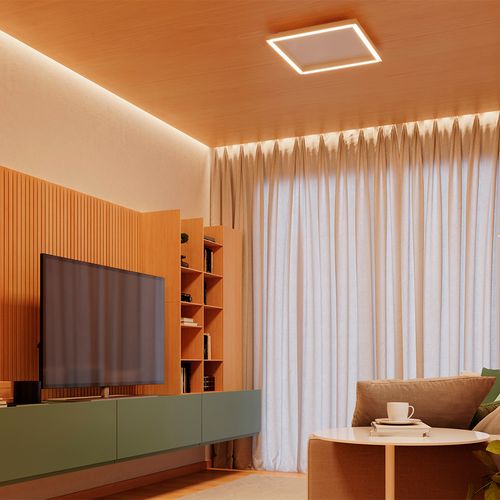 Plafon Led Blumenau Square de Sobrepor 15W Bivolt