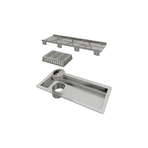 Ralo Linear Elleve Tiny 1801 25cm com Tampa Oculta