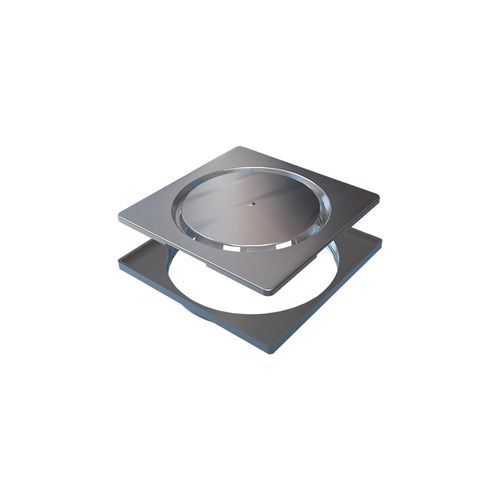 Grelha para Ralo Linear Novii Abre e Fecha 9573 15x15 Inox Escovado
