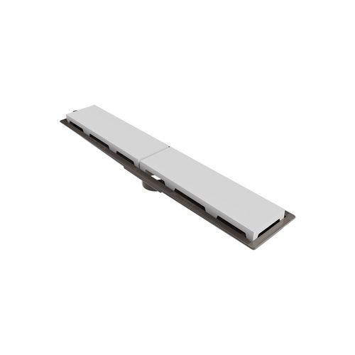Ralo Linear Novii Sifonado 8889 50cm Saída Central com Tampa Branca