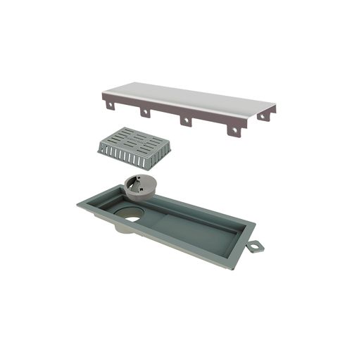 Ralo Linear Elleve Tiny 2924 25cm com Tampa Inox