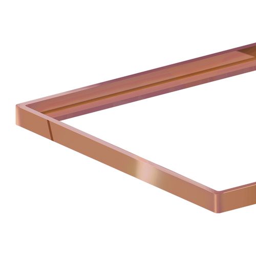 Porta Grelha Linear Elleve Quadrado 4182 10x10 Red Gold