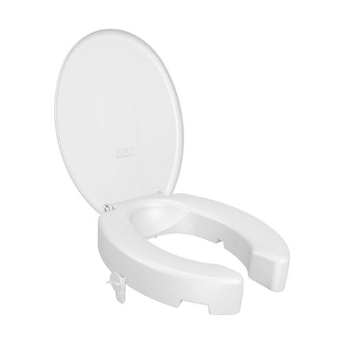 Assento Sanitário Elevado Astra TAE7T/T com Tampa e Trava 7,5cm Anatômico