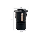 balizador-nordecor-mini-romi-redondo-de-embutir-alto-irc-90-led-1w-bivolt-preto-4