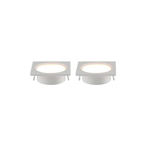 Kit 2 Spots de Embutir para Móvel Nordecor Alua Quadrado Led 2W Bivolt