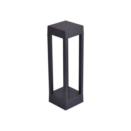 Luminária de Jardim Nordecor Zean 2683 40cm Led 10W Bivolt Preto 3000K Luz Amarela