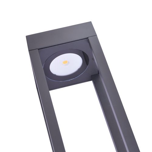 Luminária de Jardim Nordecor Zean 2684 60cm Led 10W Bivolt Preto 3000K Luz Amarela