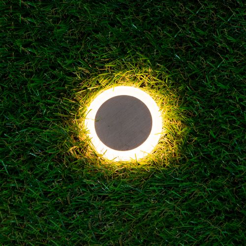 Embutido de Solo Led Nordecor Redondo Pazo 6152 1W Bivolt Preto / Branco 3000K Luz Amarela
